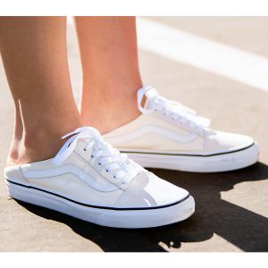 Vans Bayan Spor Ayakkabı Old Skool Mule Beyaz | 49898-635